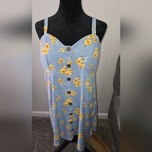 No Boundaries 19 Womens Juniors Floral Flower Summer Dress